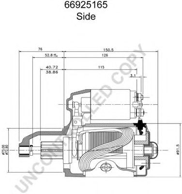PRESTOLITE ELECTRIC 66925165 -  Стартер